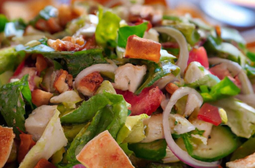 Flavorful and Crunchy Lebanese Fattoush Salad