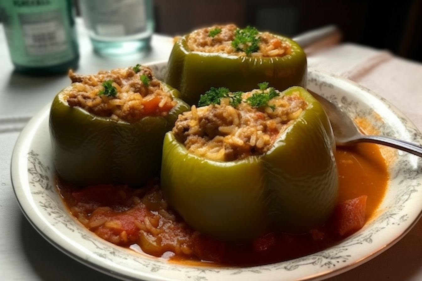 Lebanese stuffed peppers Lebanese stuffed peppers