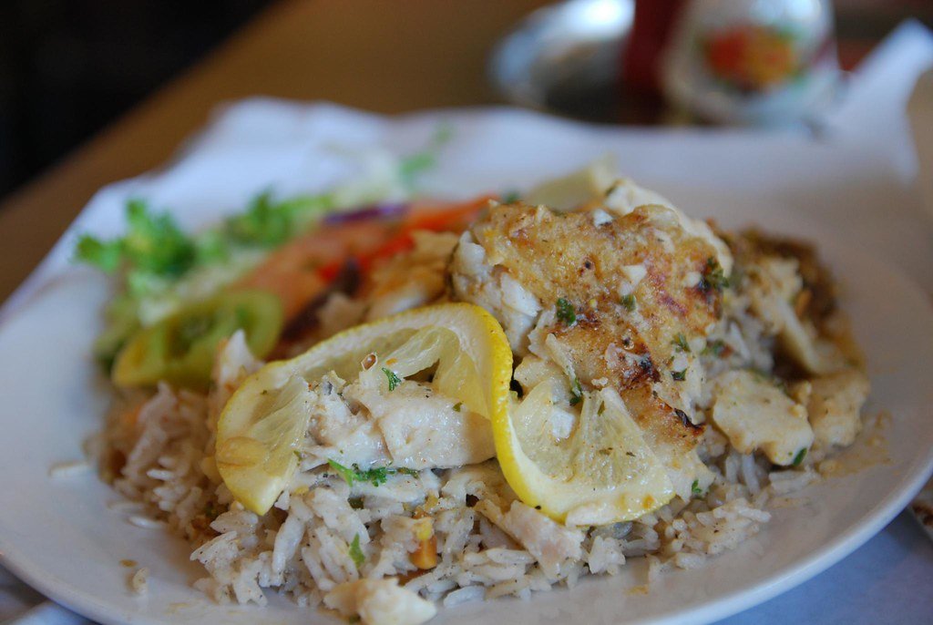 baked fish in tahini sauce1