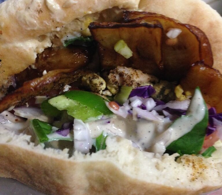 Flavorful and Hearty Grilled Eggplant and Zucchini Sabich Pita