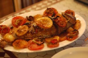Greek-style roasted branzino2