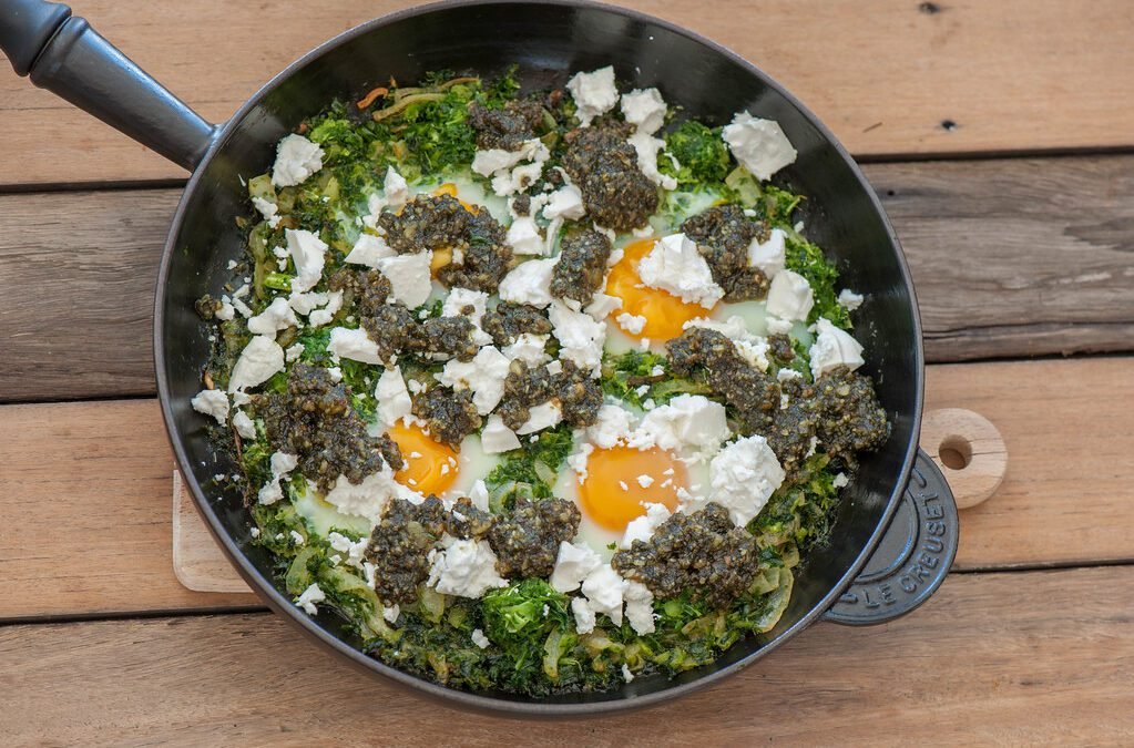 Israeli Green Shakshuka