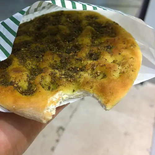 Arabic zaatar pita bread