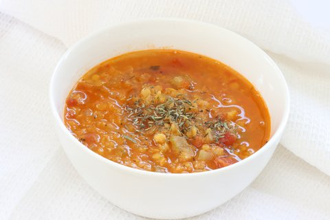 Lebanese red lentil soup1