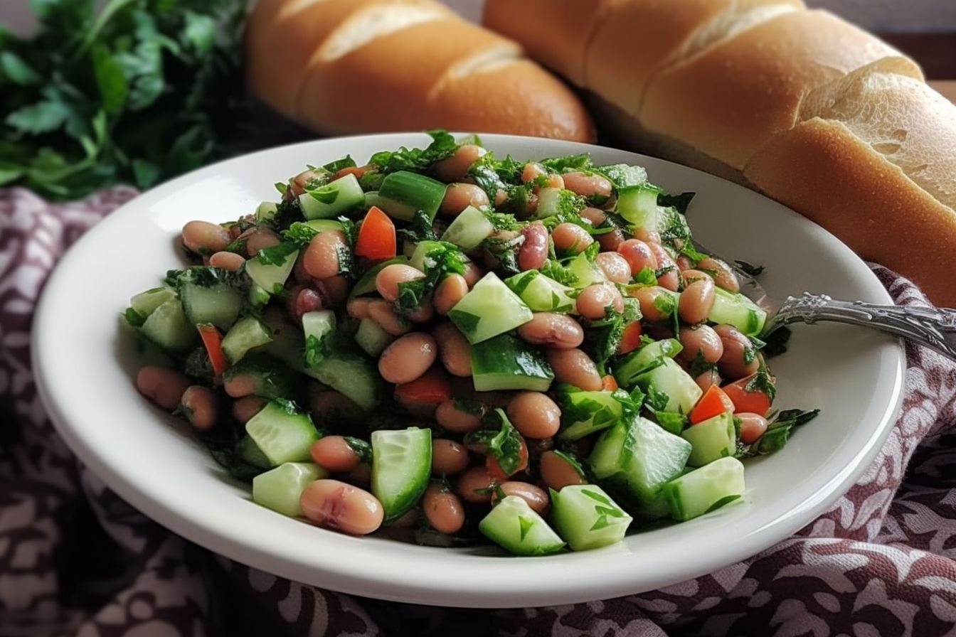 Middle Eastern fava beans salad Middle Eastern fava beans salad
