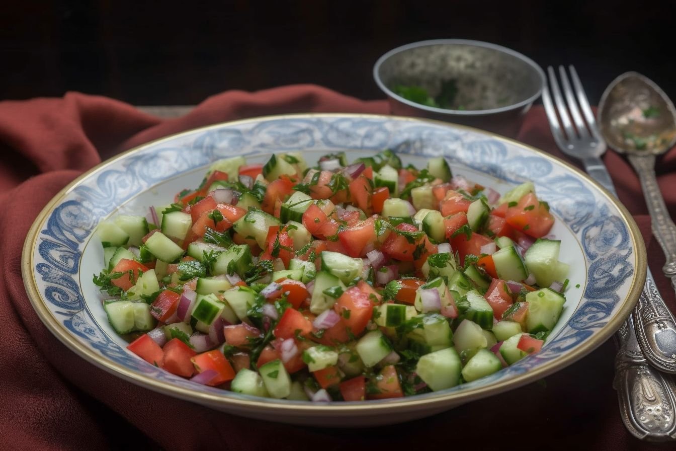 simple shirazi salad