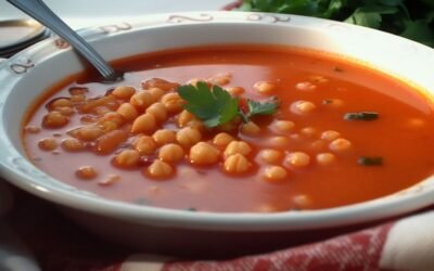 Egyptian Tomato and Chickpea Soup