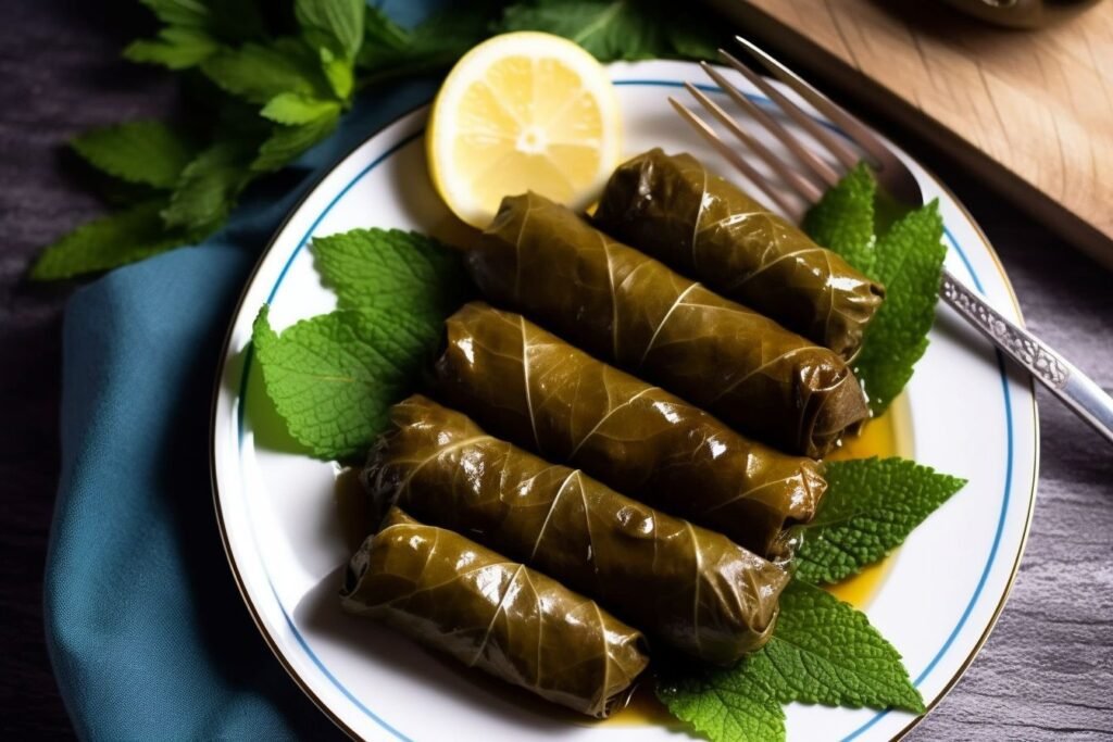  Turkish stuffed grape leaves