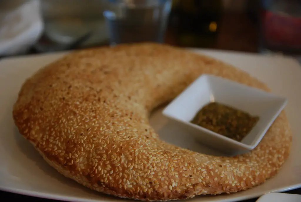 Lebanese street kaak bread