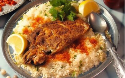 Aromatic Arabic Fish Mutabak Rice