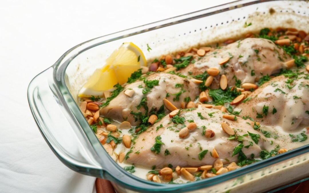 Juicy Lebanese Fish with Spicy Tahini Sauce