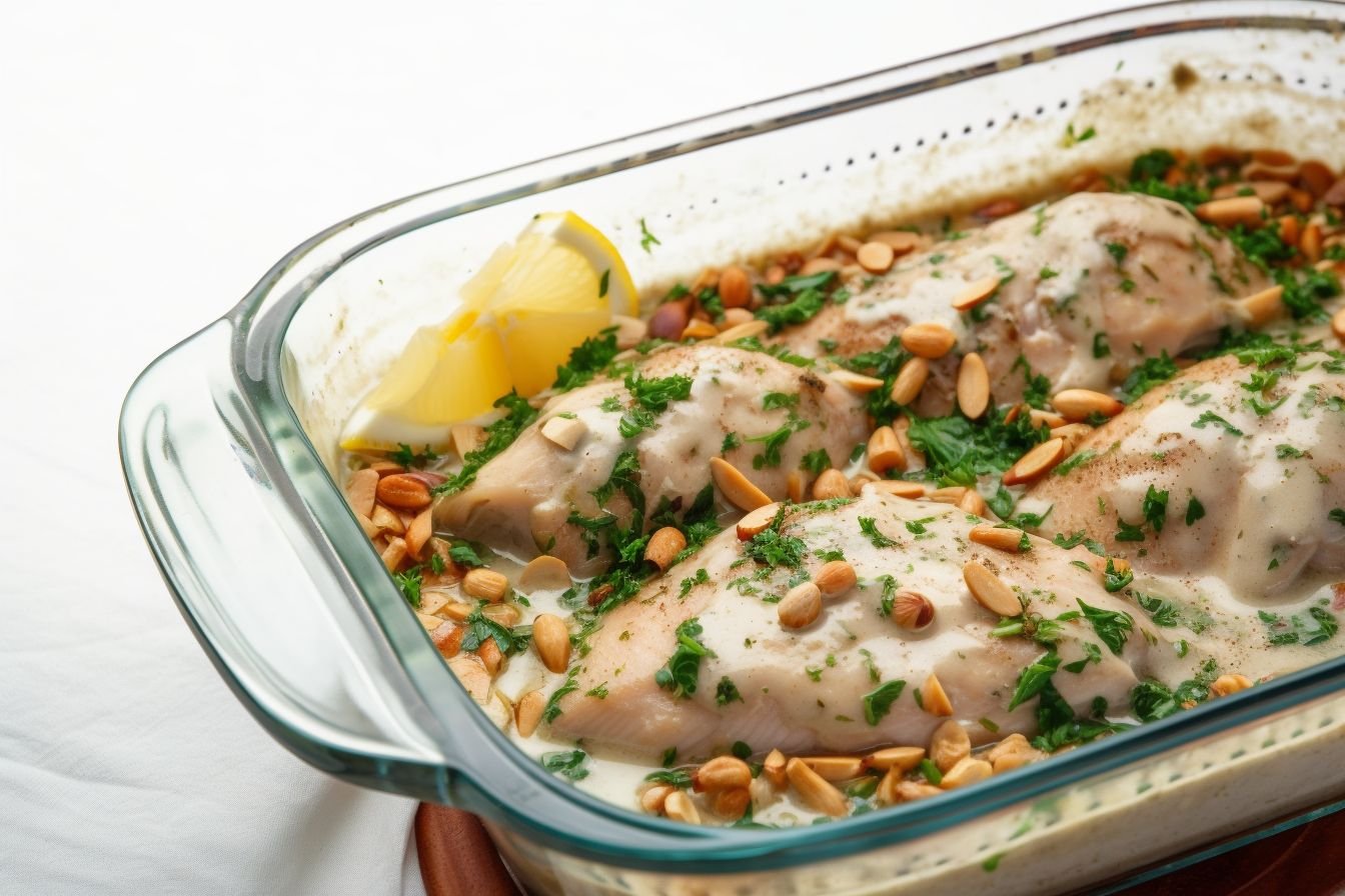 Juicy Lebanese Fish with Spicy Tahini Sauce