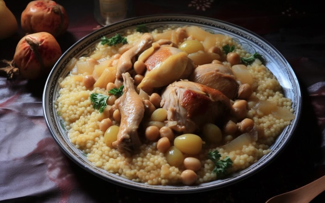 Aromatic Moghrabieh Couscous with Chicken