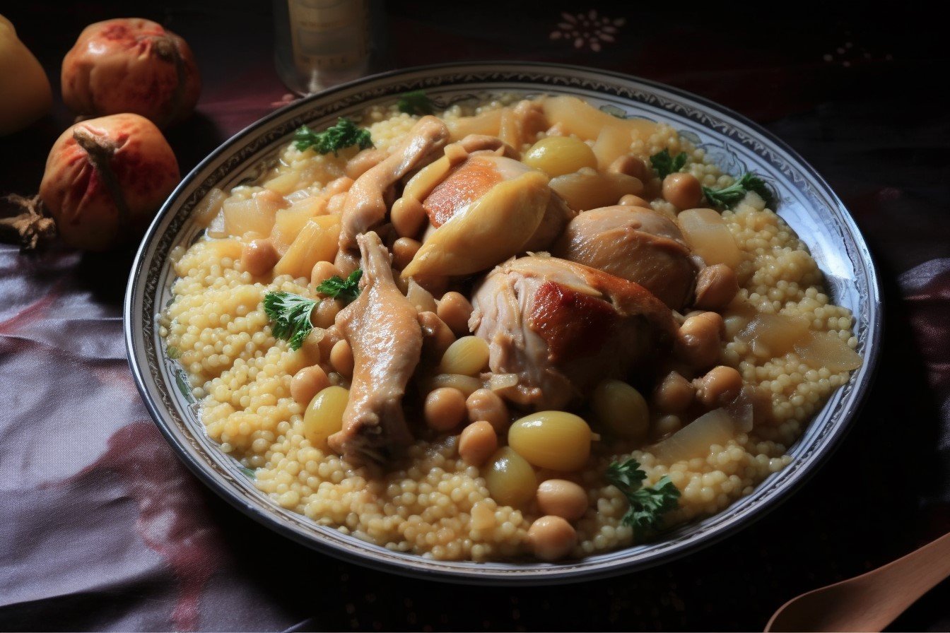 Moghrabieh Couscous with Chicken Moghrabieh Couscous with Chicken