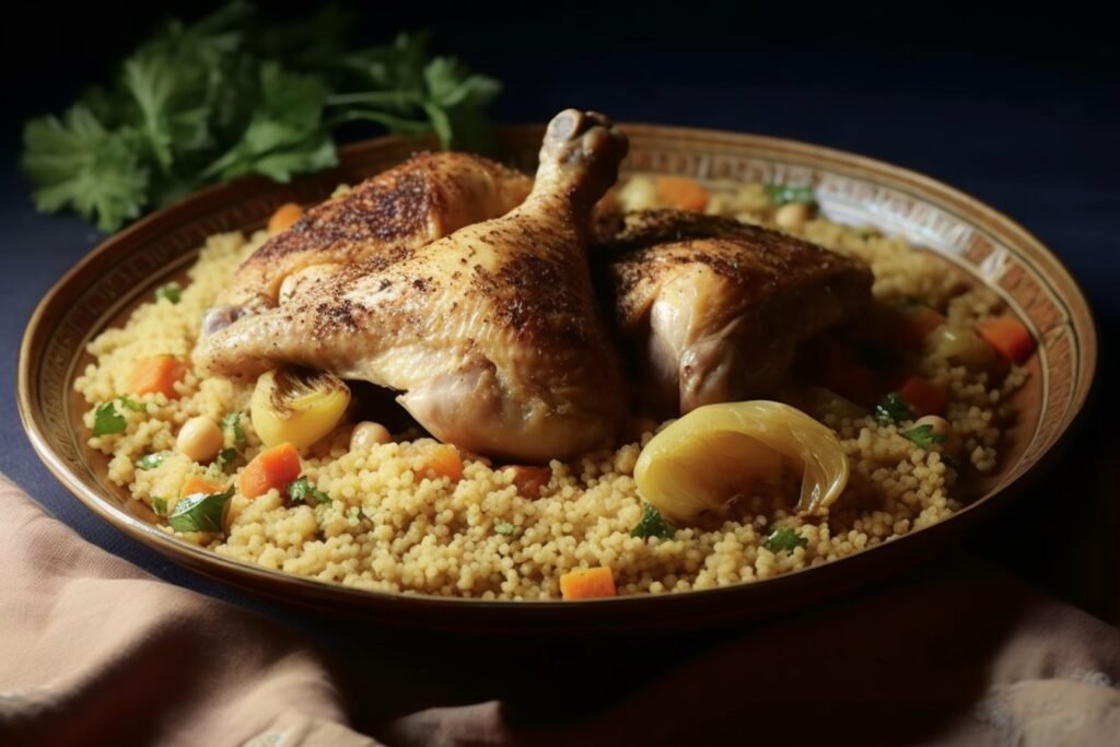 Moghrabieh Couscous with Chicken