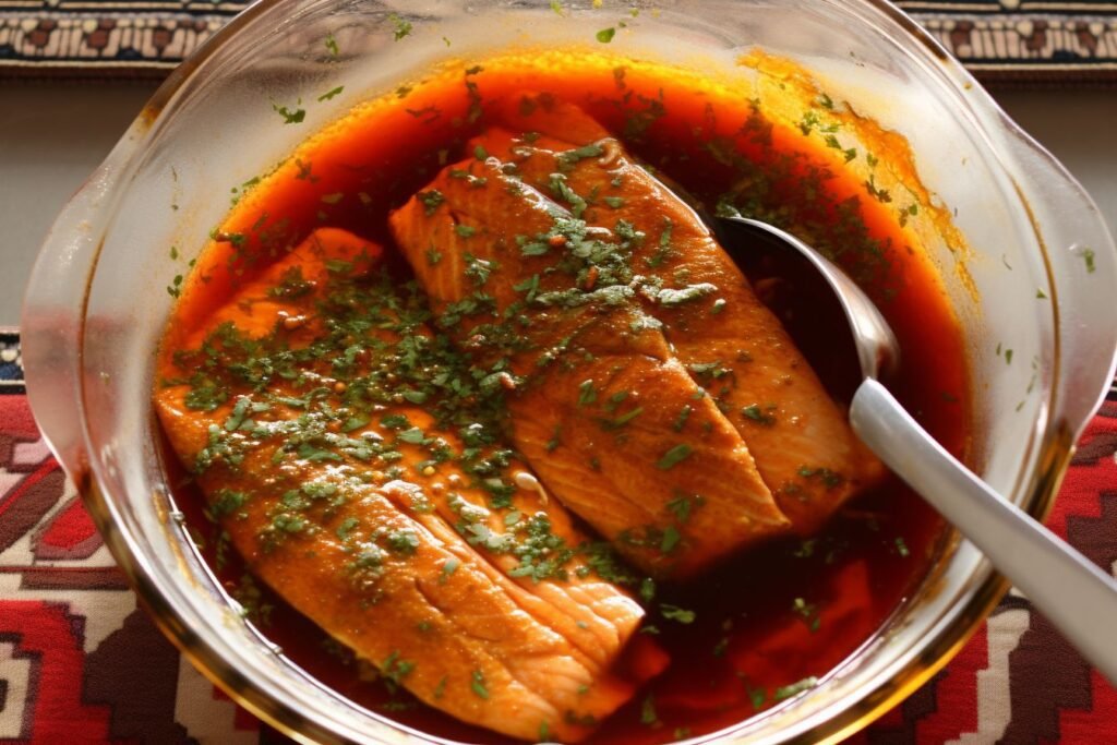 Moroccan fish tagine with ginger and saffron