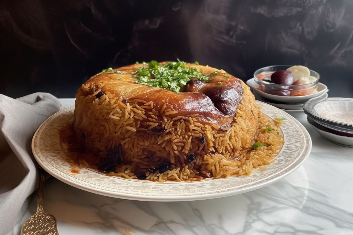 Lebanese chicken maqluba