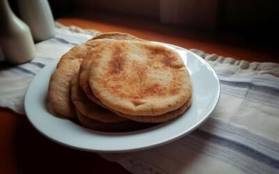 Soft and Pillowy Arabic Kuboos Bread