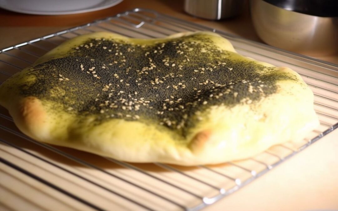Delicious Middle Eastern Cheese and Zaatar Flatbread