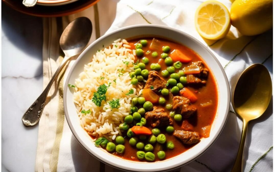 Hearty Lebanese Beef Stew with Peas and Carrots
