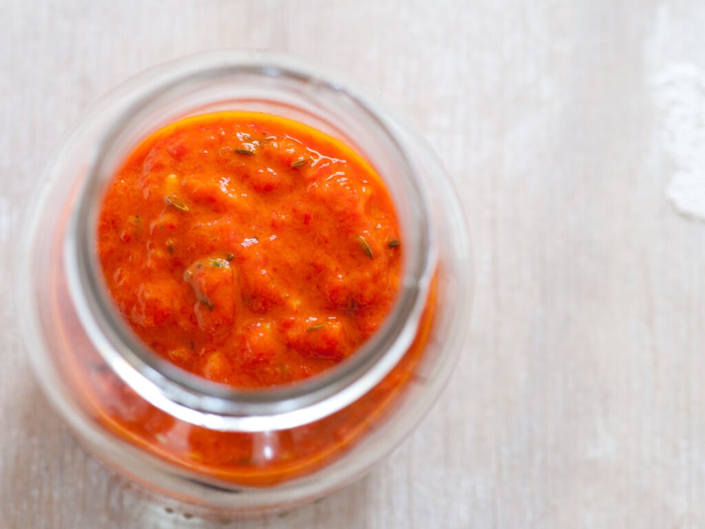 homemade spicy Moroccan harissa sauce