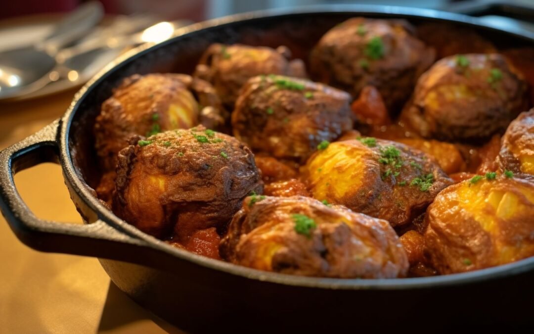 Hearty Libyan Mafrum Meat Stuffed Potatoes
