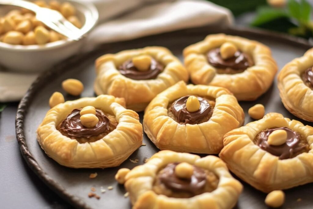 Chocolate Baklava Bracelets with Hazelnuts