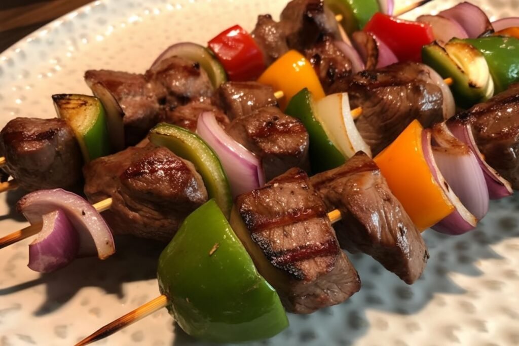 Lebanese steak shish kebab