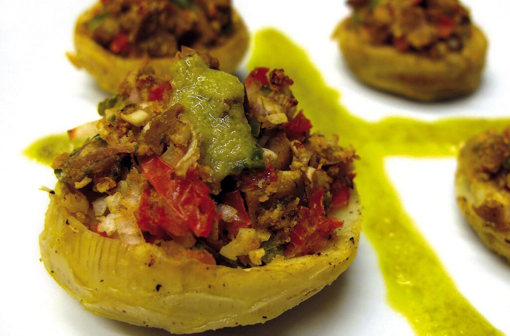 Rich and Savory Moroccan Stuffed Artichoke Bottoms