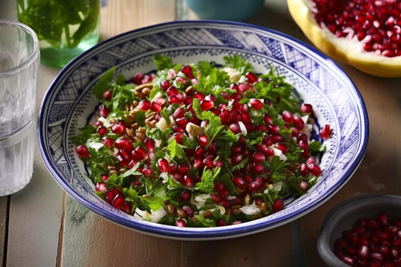Mint and Pomegranate Salad