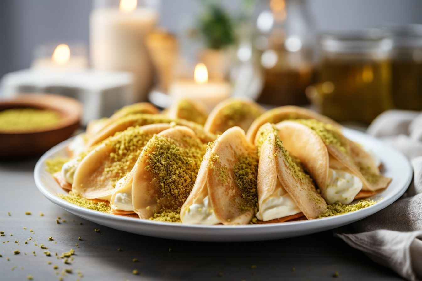 cheese qatayef