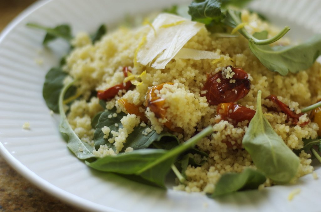 couscous spinach salad