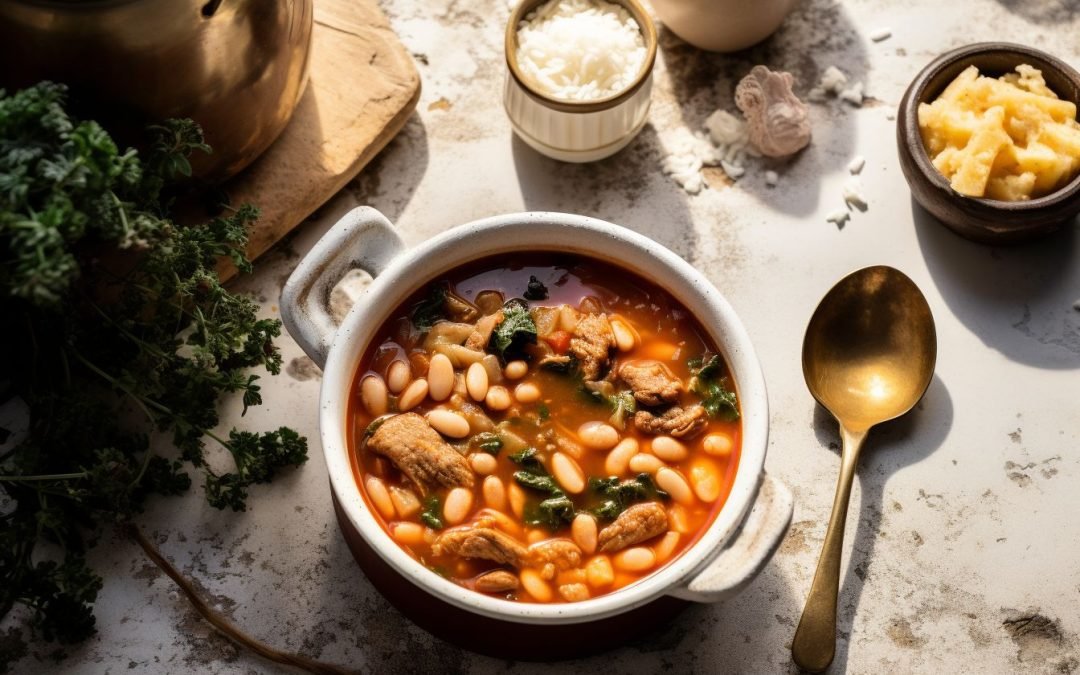 Fasolia Bayda: A Hearty and Rich White Bean Stew