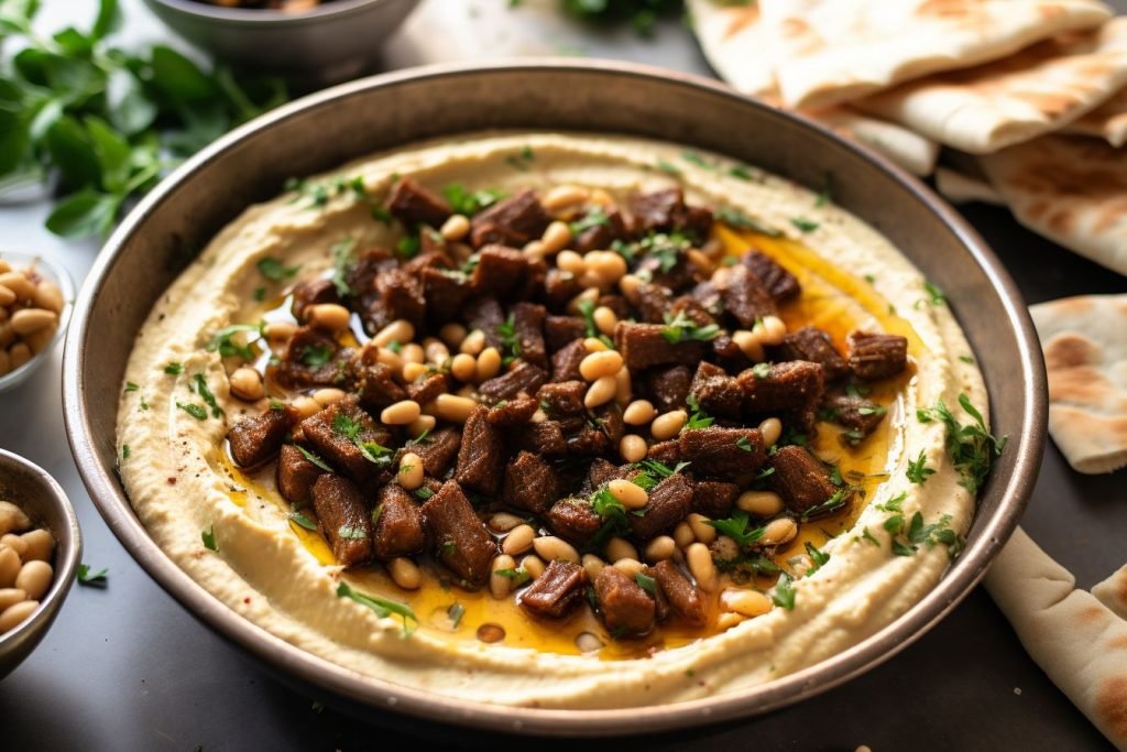 Fattet Hummus with Meat