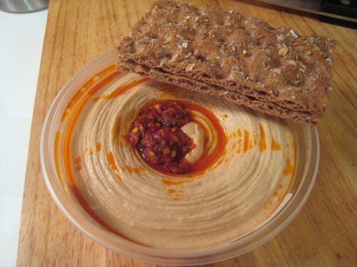 hummus with sour cream