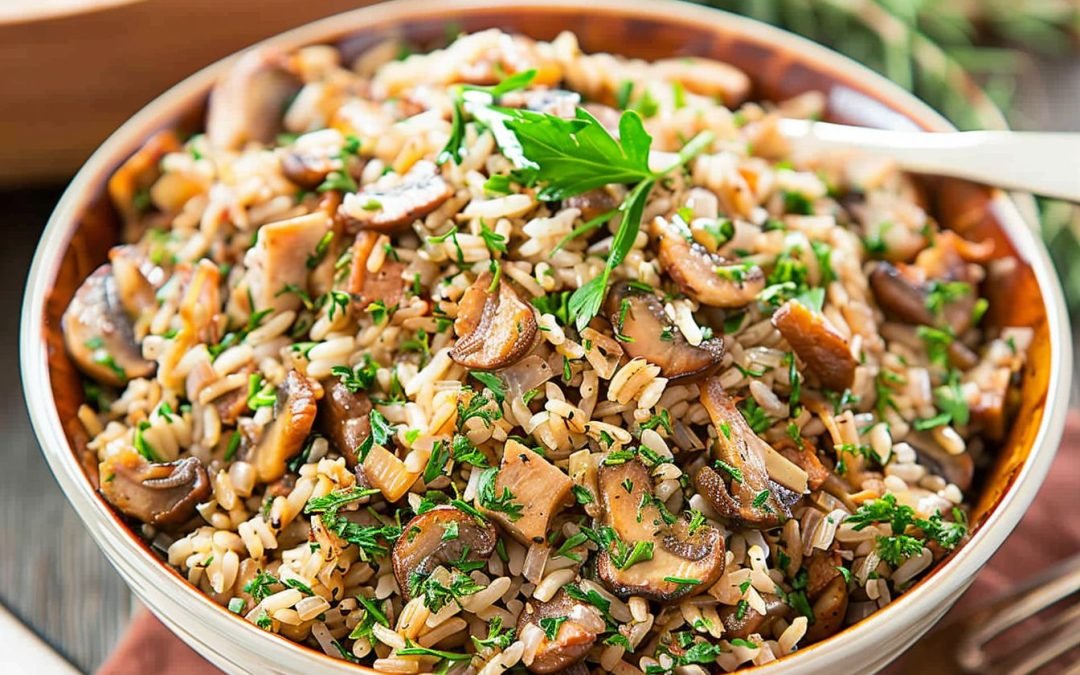 Mujadara with Mushrooms: A Flavorful and Hearty Vegetarian Dish