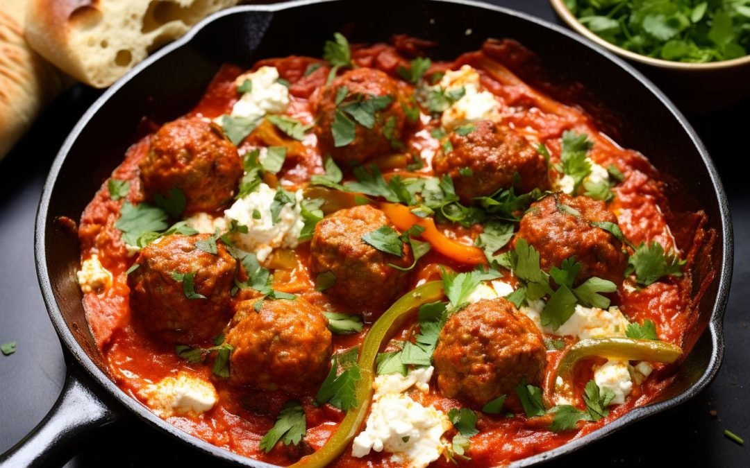 Shakshuka with Meatballs: A Hearty Twist on a Middle Eastern Classic