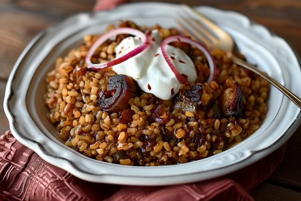 mujadara with cracked wheat recipe