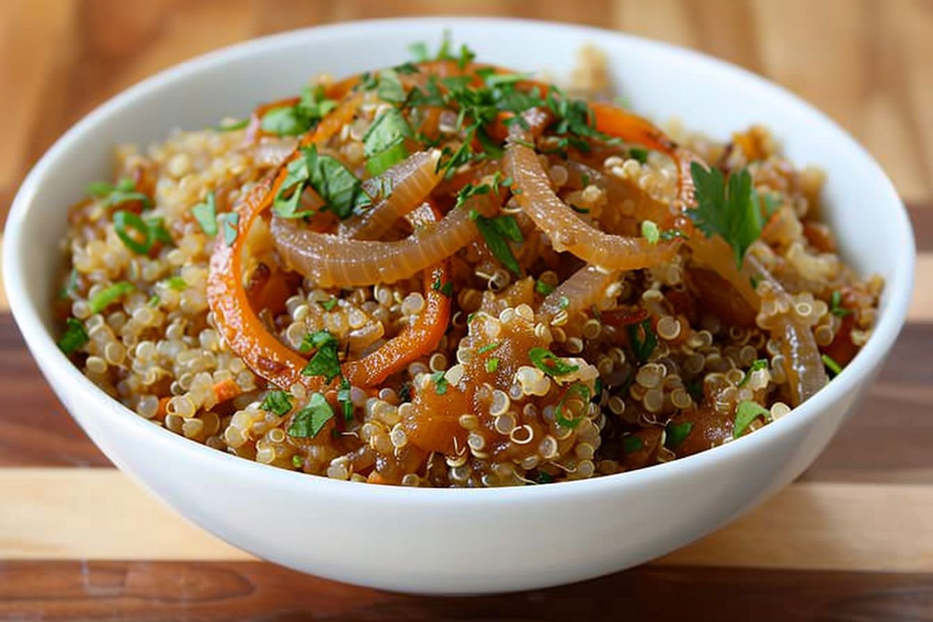 mujadara with quinoa mujadara with quinoa