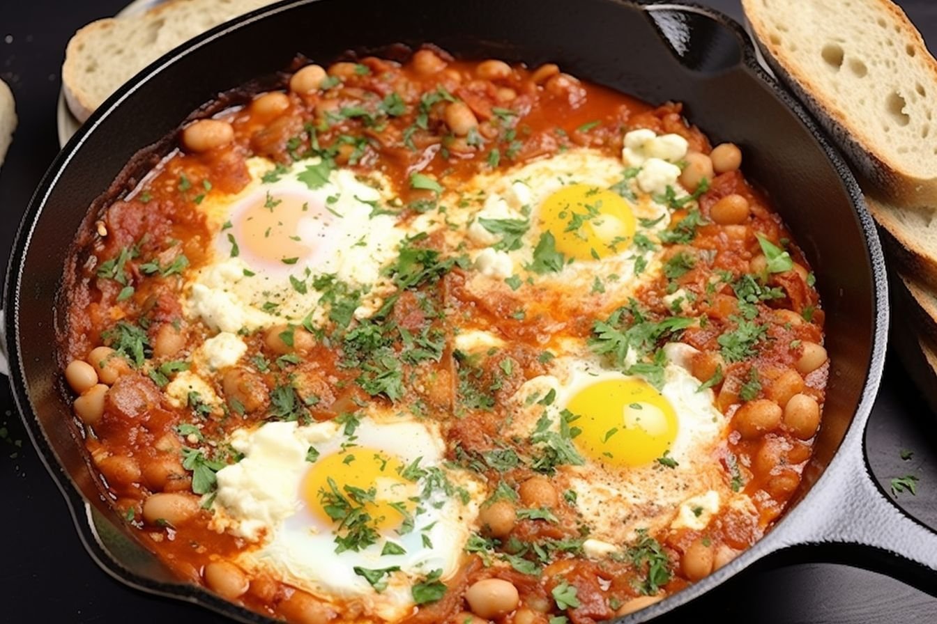 shakshuka with beans shakshuka with beans