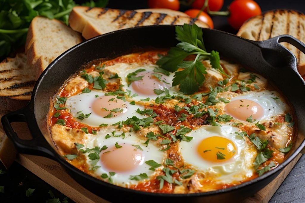 shakshuka with cherry tomatoes