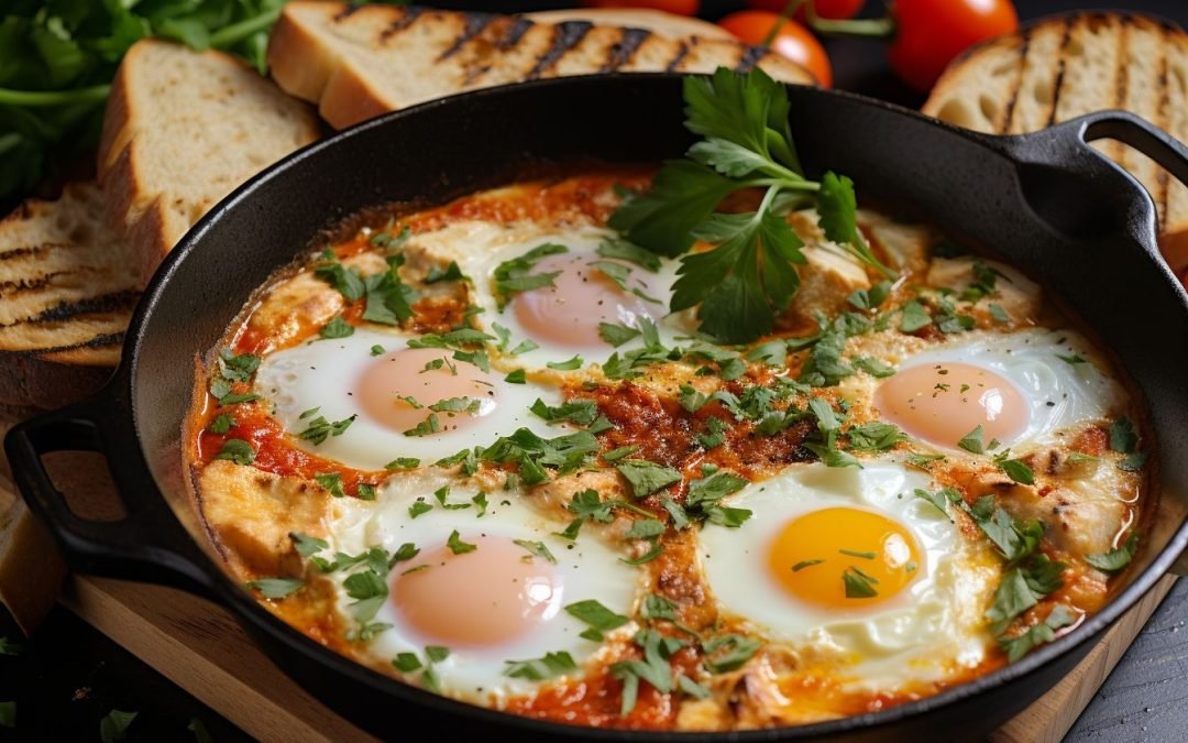 Shakshuka with Cherry Tomatoes: A One-Pan Breakfast Dish