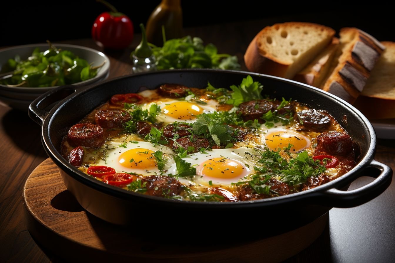 shakshuka with merguez