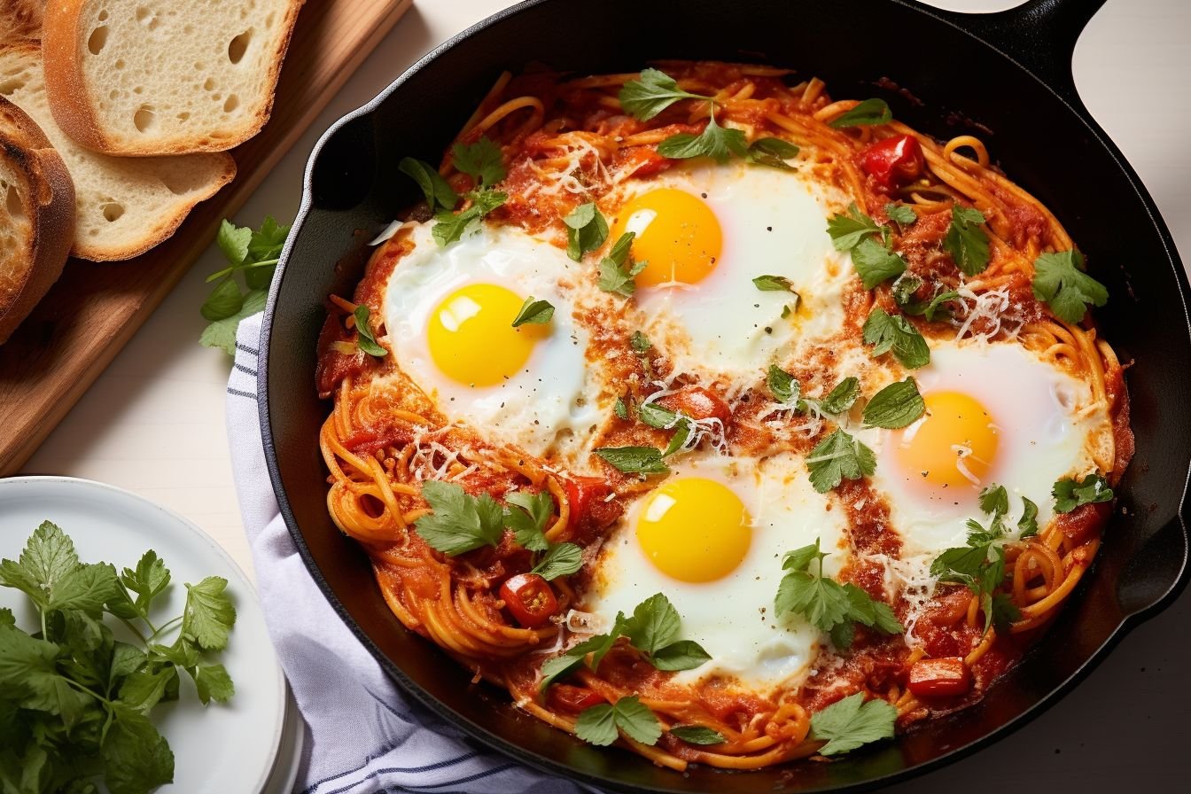 shakshuka with pasta