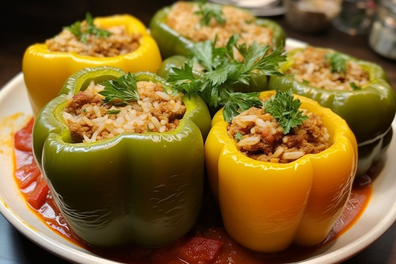 Middle Eastern stuffed peppers