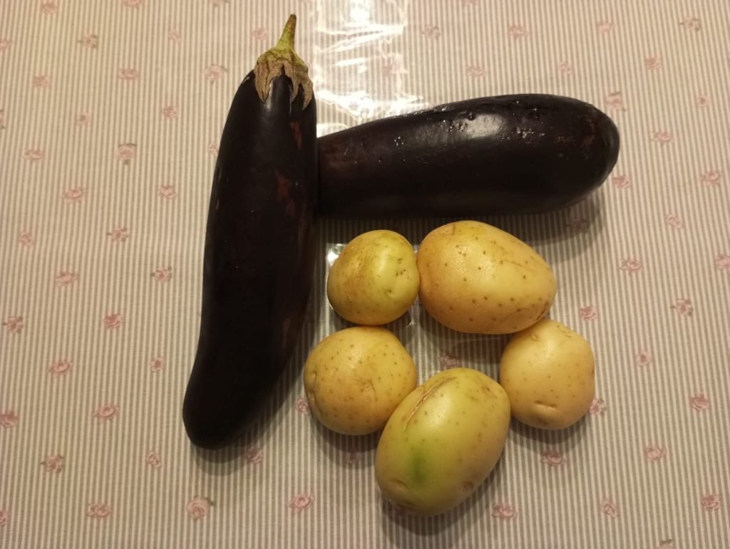 potatoes and eggplants