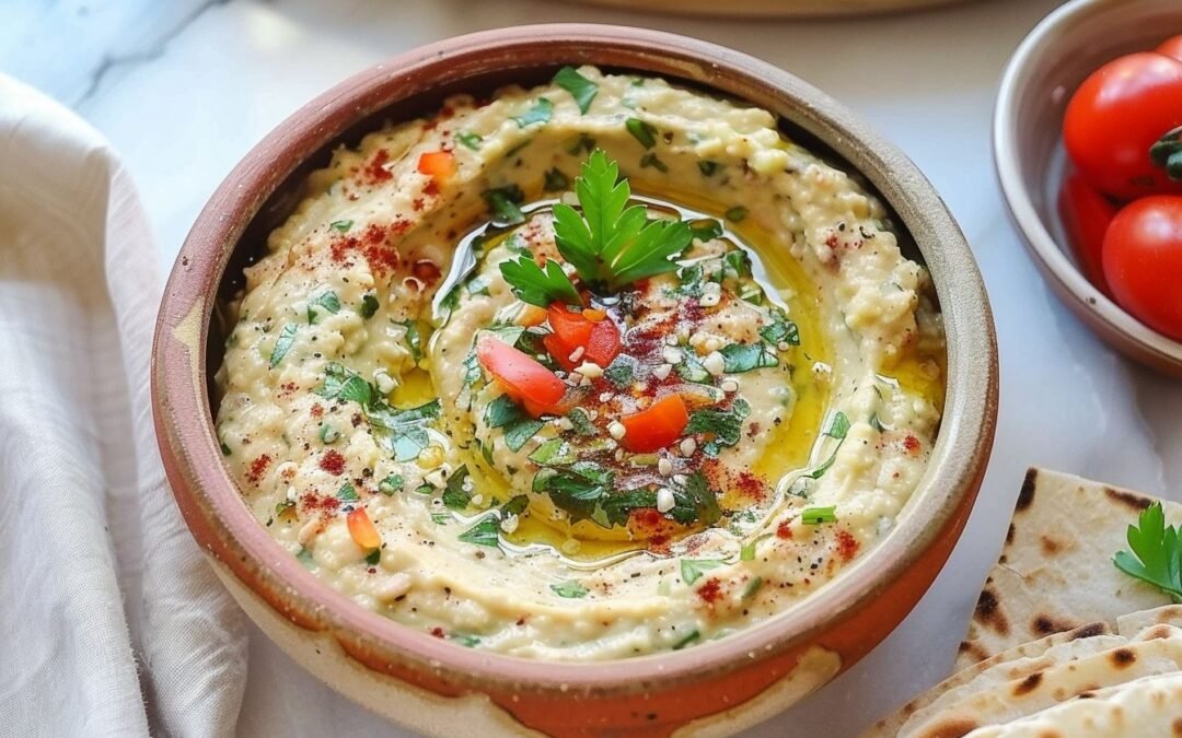 Baba Ganoush with Onions: A Flavorful Mediterranean Dip