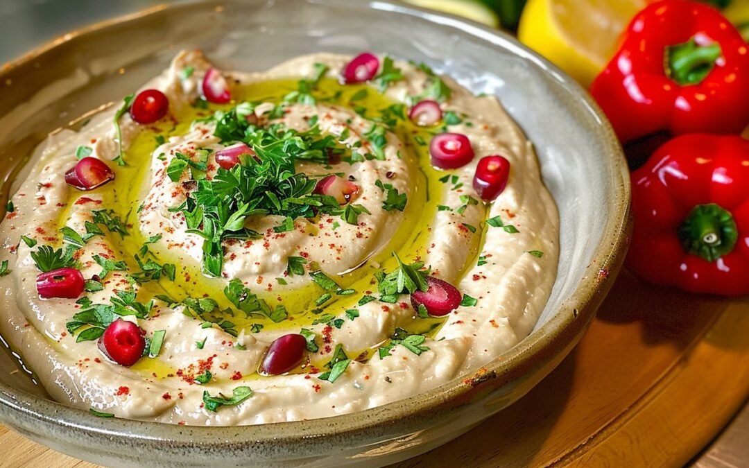 Baba Ganoush with Pomegranate Molasses: A Flavorful Middle Eastern Dip