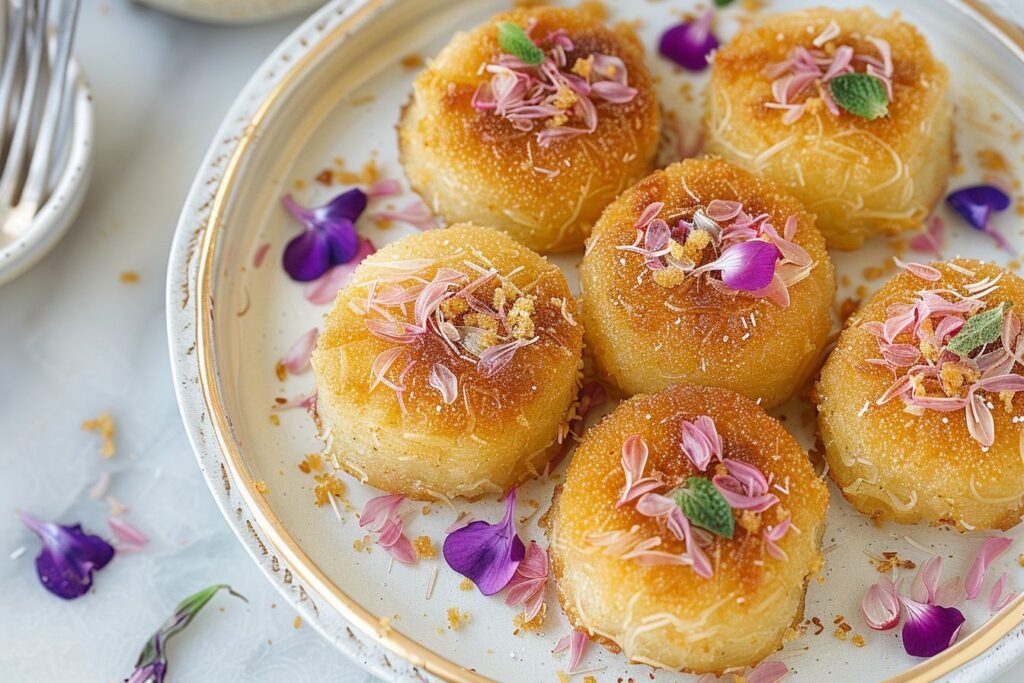 Mini Kunafa with Ricotta cheese