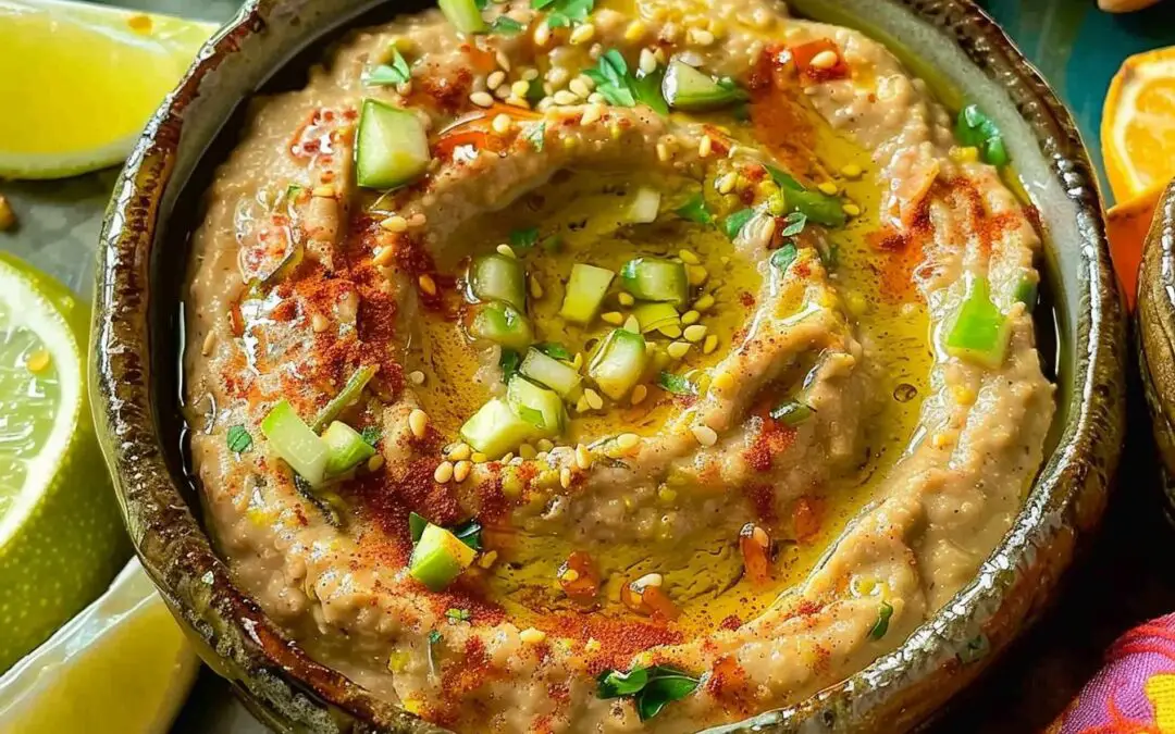 Baba Ganoush with Red Pepper: A Flavorful Dip Recipe
